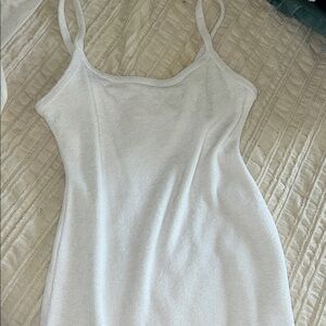 Abercrombie & Fitch White Fitted Camisole Mini Dress